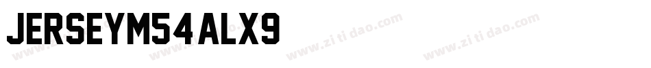 JerseyM54-aLX9字体转换