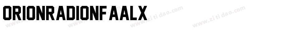 OrionRadioNf-aAlx字体转换