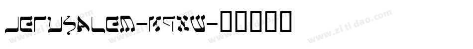 Jerusalem-K9xW字体转换