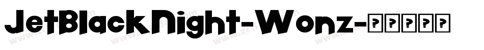 JetBlackNight-Wonz字体转换