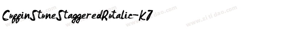 CoffinStoneStaggeredRotalic-K77Oe字体转换