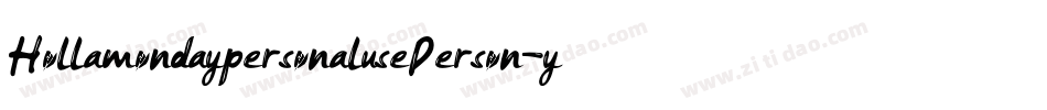 HollamondaypersonalusePerson-yw1Oe字体转换
