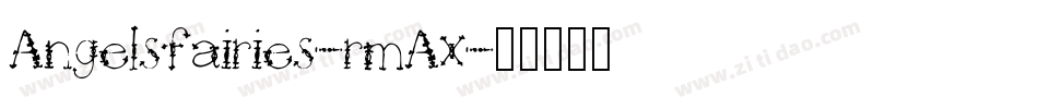 Angelsfairies-rmAx字体转换