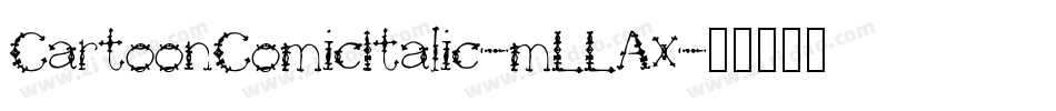 CartoonComicItalic-mLLAx字体转换