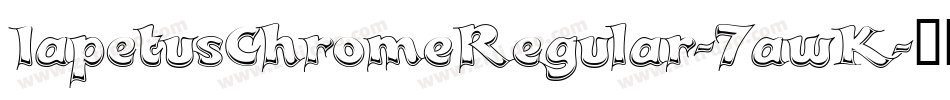 IapetusChromeRegular-7awK字体转换