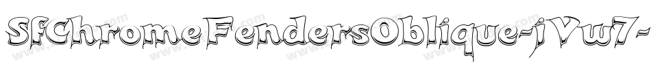 SfChromeFendersOblique-jVw7字体转换