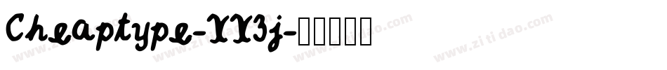 Cheaptype-XX3j字体转换
