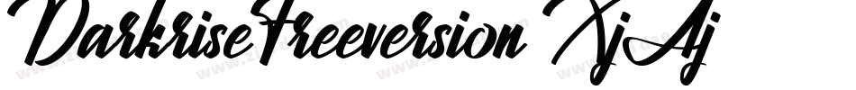 DarkriseFreeversion-XjAj字体转换