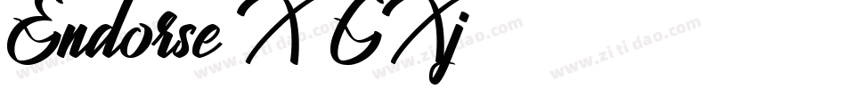 Endorse-X3GXj字体转换