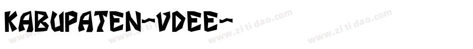 Kabupaten-vdeE字体转换