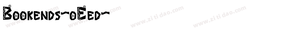 Bookends-oEed字体转换