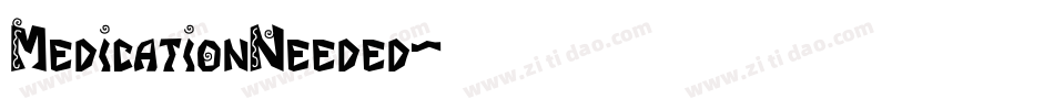MedicationNeeded字体转换