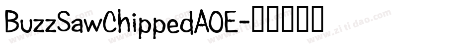BuzzSawChippedAOE字体转换
