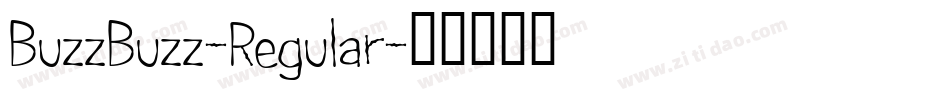 BuzzBuzz-Regular字体转换