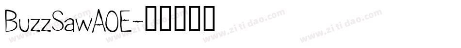 BuzzSawAOE字体转换