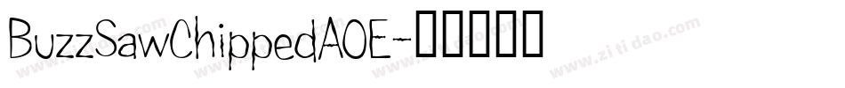 BuzzSawChippedAOE字体转换