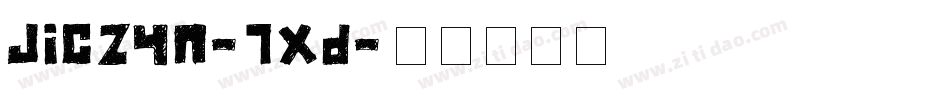 Jiczyn-7xD字体转换