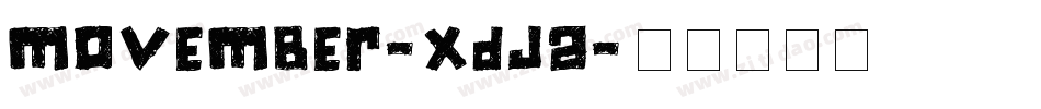 Movember-XdJa字体转换