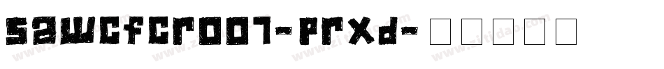 SawCfcr007-PRXd字体转换