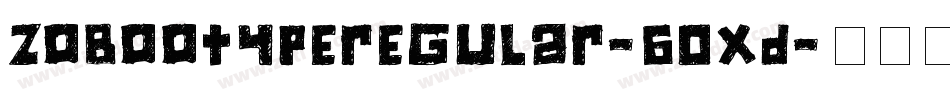 ZobooTypeRegular-60XD字体转换