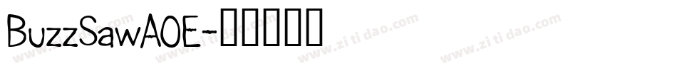 BuzzSawAOE字体转换