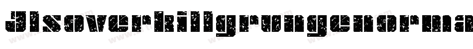 Jlsoverkillgrungenormal-Yye2字体转换