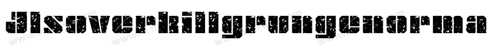 Jlsoverkillgrungenormal-Yye2字体转换