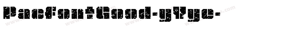 PacfontGood-yYye字体转换