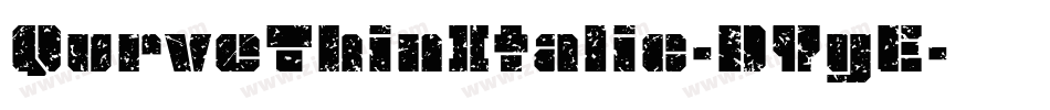 QurveThinItalic-DYyE字体转换