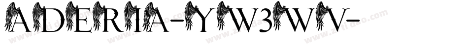 Aderia-yw3WV字体转换
