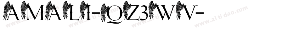 Amali-qZ3WV字体转换