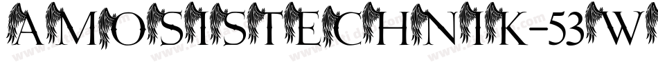 AmosisTechnik-53wv字体转换