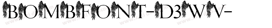 BombFont-d3wV字体转换