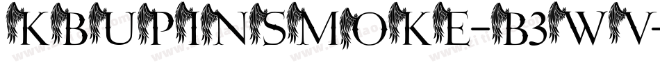 Kbupinsmoke-B3WV字体转换