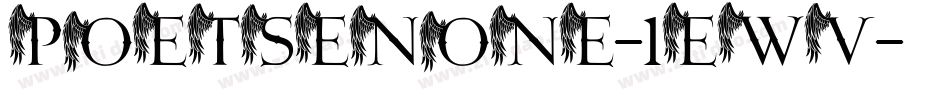 Poetsenone-1EWv字体转换