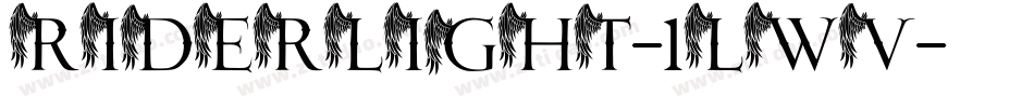 RiderLight-1lWv字体转换