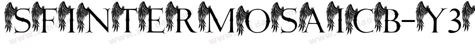 SfIntermosaicB-y3wV字体转换