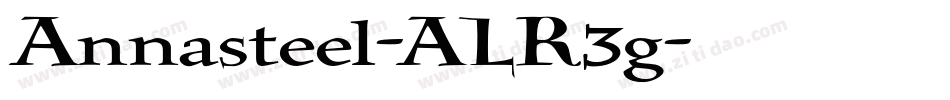 Annasteel-ALR3g字体转换