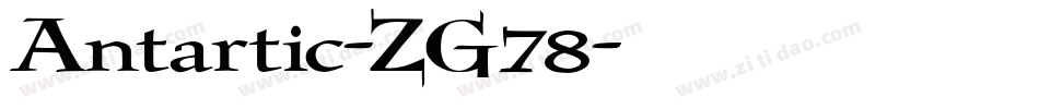 Antartic-ZG78字体转换