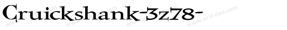 Cruickshank-3z78字体转换