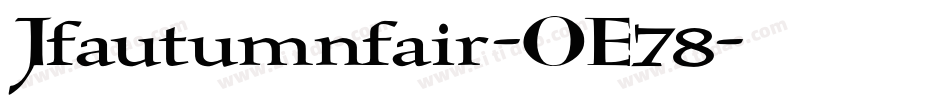 Jfautumnfair-OE78字体转换