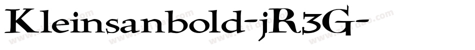 Kleinsanbold-jR3G字体转换