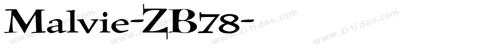 Malvie-ZB78字体转换