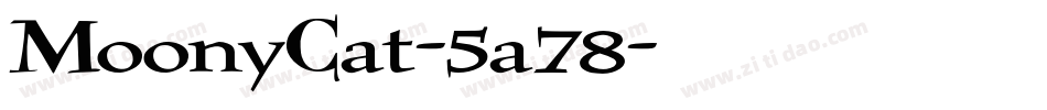 MoonyCat-5a78字体转换
