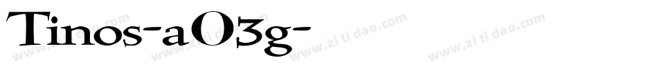 Tinos-aO3g字体转换