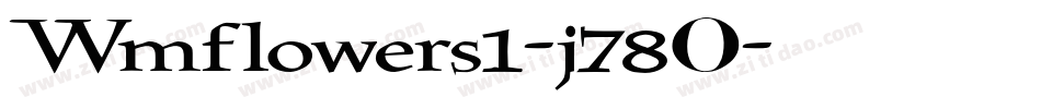 Wmflowers1-j78O字体转换