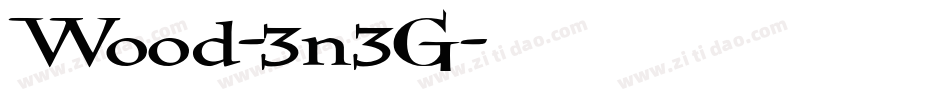 Wood-3n3G字体转换
