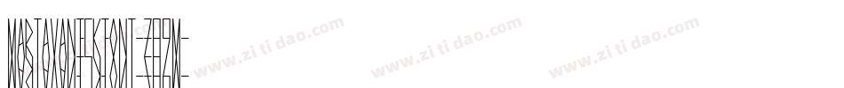 MartavaneckFont-Z89m字体转换