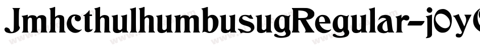 JmhcthulhumbusugRegular-j0yO字体转换