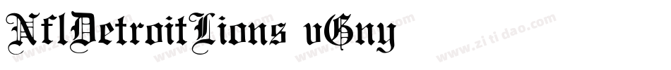 NflDetroitLions-vGny字体转换